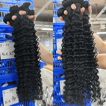 26-32 Inch Deep Wave Brazilian Hair Bundles 1/3/4 Pcs